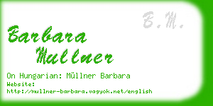 barbara mullner business card