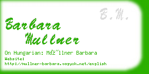 barbara mullner business card